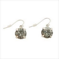 ABS Black Diamond Crystal Drop Earrings